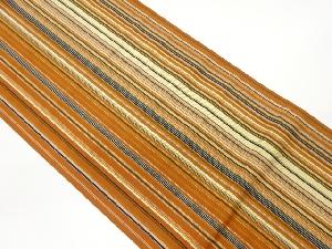 本場筑前博多縞模様織出し名古屋帯